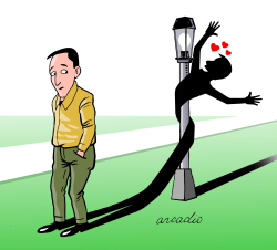 THE SHADOW IS FALLING IN LOVE by Arcadio Esquivel