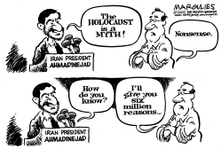 IRANS PRESIDENT SAY HOLOCAUST IS A MYTH by Jimmy Margulies