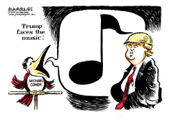 TRUMP FACES THE MUSIC by Jimmy Margulies
