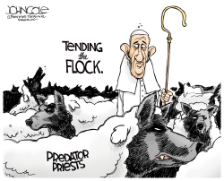 FRANCIS TENDS THE FLOCK by John Cole