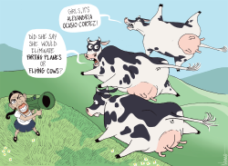 AOC VS FARTING COWS by NEMØ