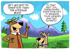 SMARTER THAN THE AVERAGE BEAR BELIEVE ME by Dave Whamond