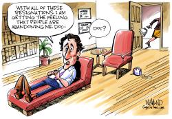 CANADA RECKLESS ABANDONMENT OF TRUDEAU by Dave Whamond
