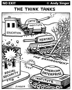 THINK TANKS by Andy Singer