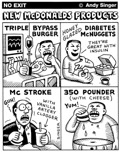 NEW MCDONALDS PRODUCTS by Andy Singer