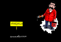 MADURO EXPANDS THE DARKNESS by Arcadio Esquivel