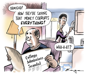COLLEGE ADMISSIONS SCANDAL by Tim Eagan