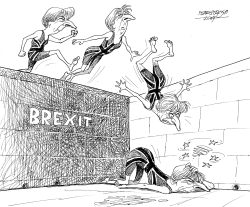 BREXIT TRIP AND FALL by Petar Pismestrovic