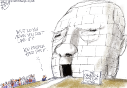 LOCAL ORRIN'S MONUMENT by Pat Bagley