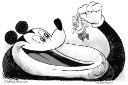Mickey Mouse Eats Homer Simpson by Daryl Cagle