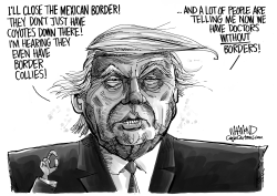 Trump southern Border Talk by Dave Whamond
