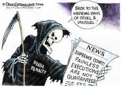 DEATH PENALTY AND PAIN by Dave Granlund