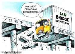 FAILING US BRIDGES by Dave Granlund