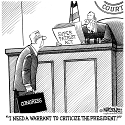 WARRANTED CRITICISM OF THE PRESIDENT by R.J. Matson