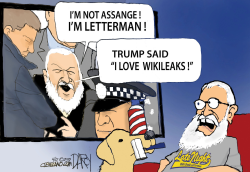 ASSANGE AND LETTERMAN by Jeff Darcy