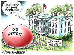TRUMP WHITE HOUSE EASTER EGG ROLL by Dave Granlund