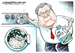 MUELLER REPORT SPIN BY AG BARR by Dave Granlund
