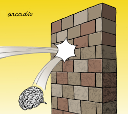 THE INTELLIGENCE CRASH IN THE WALL by Arcadio Esquivel