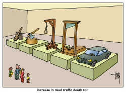 ROAD TRAFFIC DEATH TOLL by Arend Van Dam
