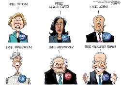 DEMOCRATIC CANDIDATES by Nate Beeler