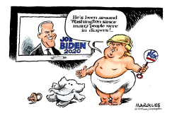 BIDEN AND TRUMP by Jimmy Margulies