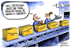 Manufacturing is way up by Dave Whamond