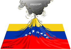 VENEZUELA FIGHT FOR FREEDOM by Arcadio Esquivel