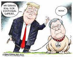 AG BARR SUPPORT DOG by Dave Granlund