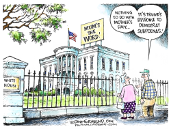 WHITE HOUSE MUM'S THE WORD by Dave Granlund