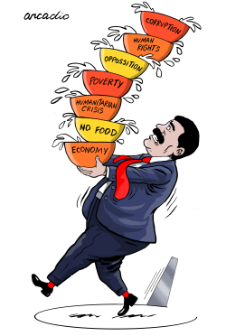 MADURO IN TROUBLE by Arcadio Esquivel