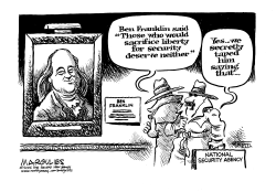 BEN FRANKLIN ON LIBERTY AND SECURITY by Jimmy Margulies