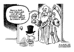FATHER TIME 2005 CANT AFFORD RETIREMENT by Jimmy Margulies