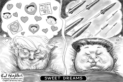 Trump Kim Sweet Dreams by Ed Wexler