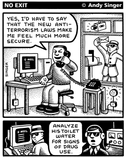 ANTITERROR LAWS by Andy Singer