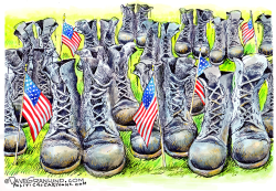 EMPTY BOOTS MEMORIAL DAY by Dave Granlund