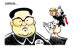 KIM JONG UN AND TRUMP by Jimmy Margulies