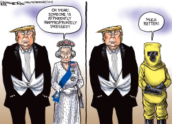 TRUMP AND THE QUEEN by Kevin Siers