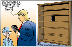 TRUMP GETS A ROYAL GIFT by Bruce Plante