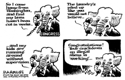CRACKDOWN ON ILLEGAL ALIENS by Jimmy Margulies