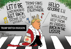 TRUMP GREAT BRITAIN VISIT by Jeff Darcy