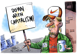 CHAMPAGNE SOCIALISTS by Dave Whamond