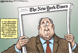 NEW YORK TIMES ENDS USING EDITORIAL CARTOONS by Kevin Siers