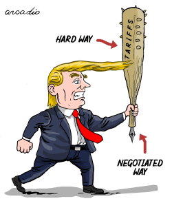 THE TWO WAYS OF TRUMP by Arcadio Esquivel