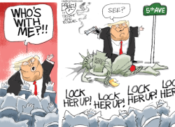 FOLLOW THE LEADER by Pat Bagley