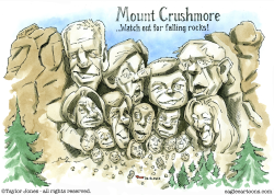 DEMOCRATS MOUNT CRUSHMORE by Taylor Jones