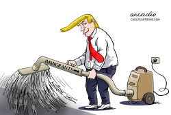 TRUMP AND THE IMMIGRANTS' DRAMA by Arcadio Esquivel
