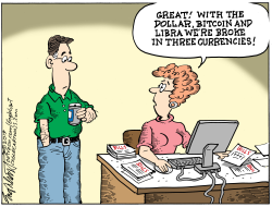 CRYPTOCURRENCY- CORRECTED SPELLING by Bob Englehart