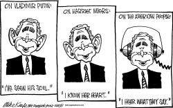 HEARING WHAT THEY SAY by Mike Keefe