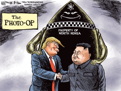 TRUMP AT THE DMZ by Kevin Siers
