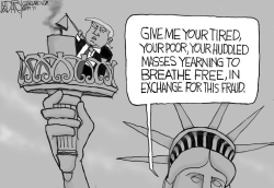 Trump Response to Central America Immigrants by Jeff Darcy